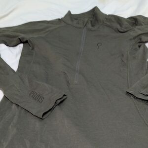 Olive Green Quarter-Zip Pullover